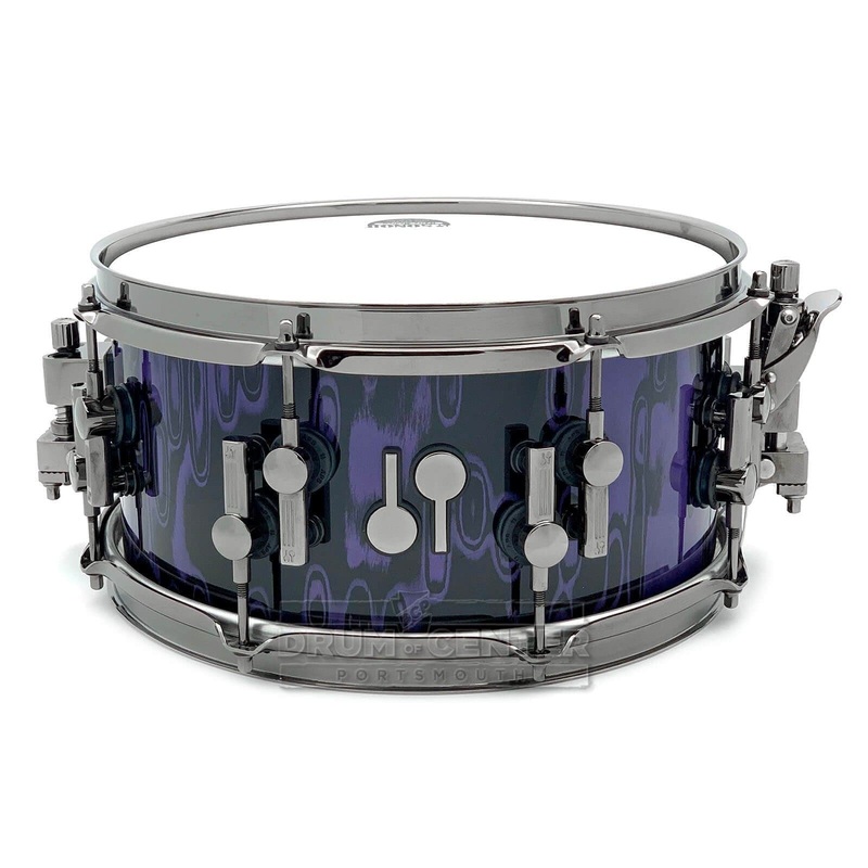 Sonor SQ2 Heavy Beech Snare Drum 12x6 Violet Tribal w/Black Hardware