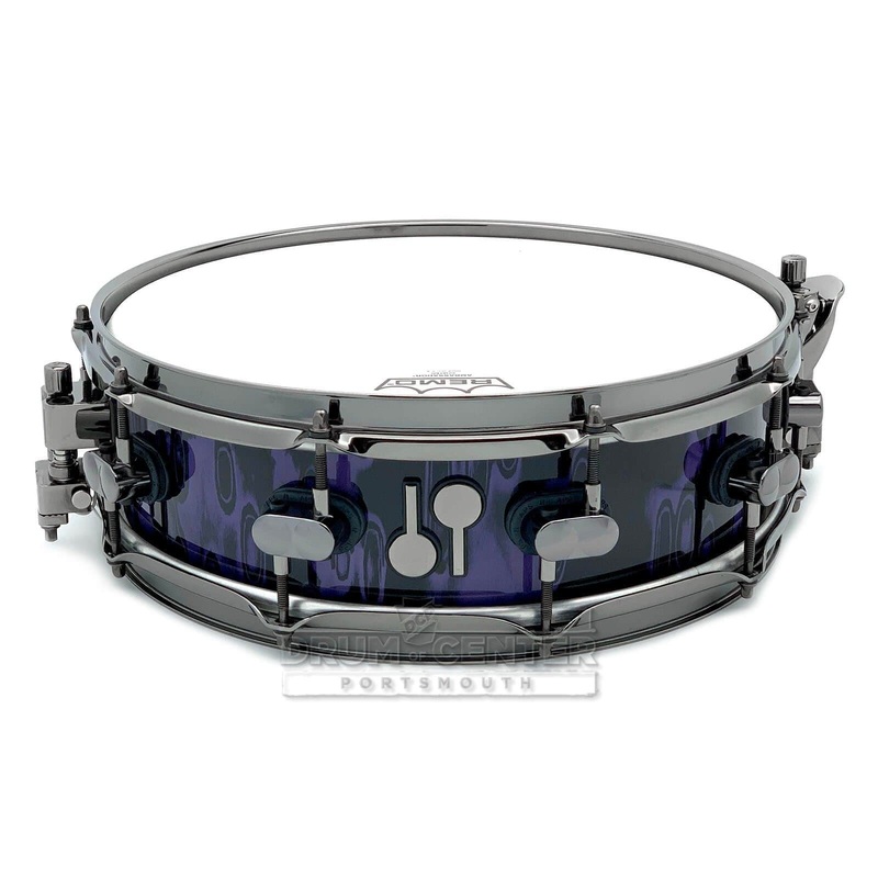 Sonor SQ2 Heavy Beech Snare Drum 14x4.25 Violet Tribal w/Black Hardware