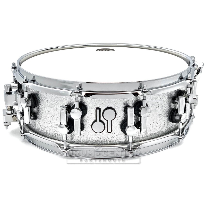 Sonor SQ2 Medium Maple Snare Drum 14x5 Silver Sparkle Gloss