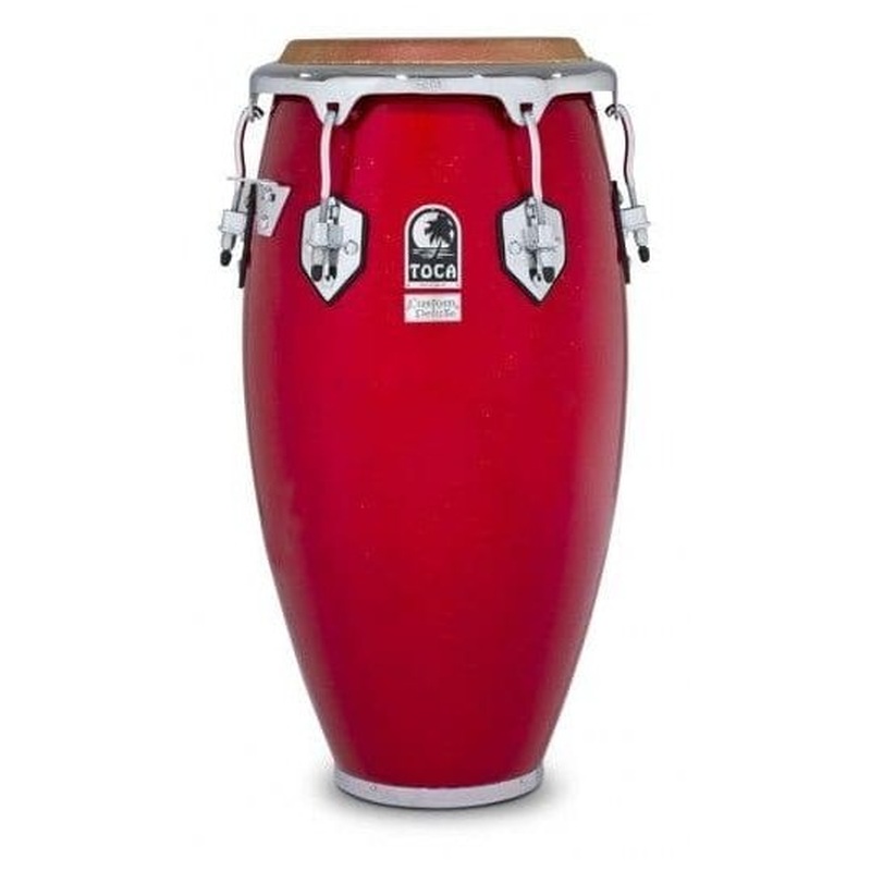 Toca Custom Deluxe Fiberglass Conga 11-3/4" Red Sparkle