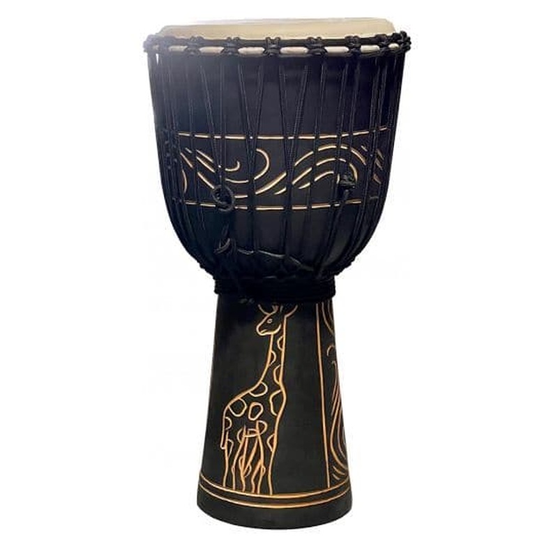Toca Street Djembe 12" Hand-Carved Giraffe Finish
