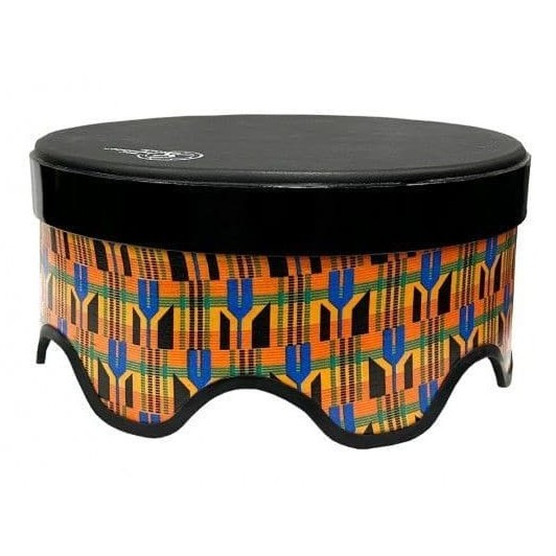 Toca Sympatico Gathering Drum 18x18 Kente Cloth w/Pretuned Synthetic Head