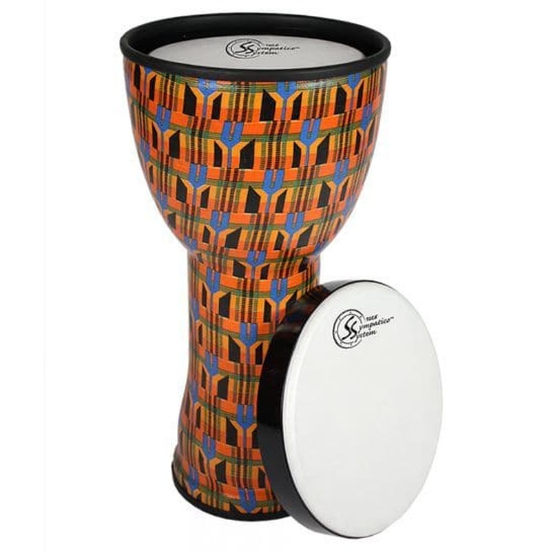 Toca Sympatico Nesting Djembe 12" Kente Cloth w/Tunable Fiber Head