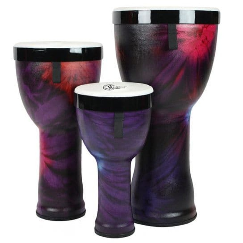 Toca Sympatico Nesting Djembe Set 8/10/12 Woodstock Purple w/Pretuned Fiber Heads