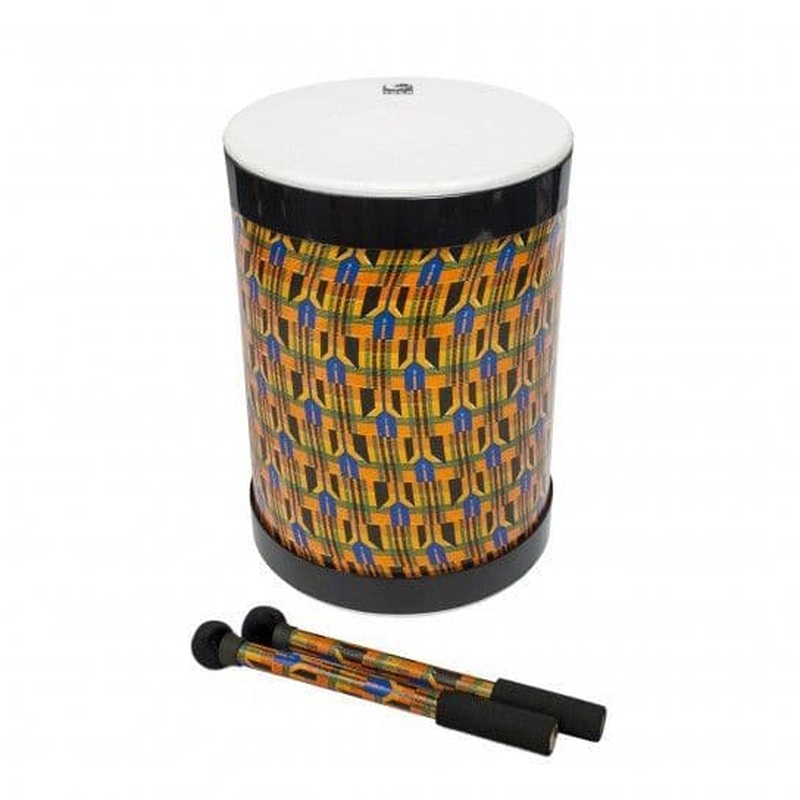 Toca Sympatico Nesting Djun Djun 14" Kente Cloth w/Pretuned Fiber Dot Head