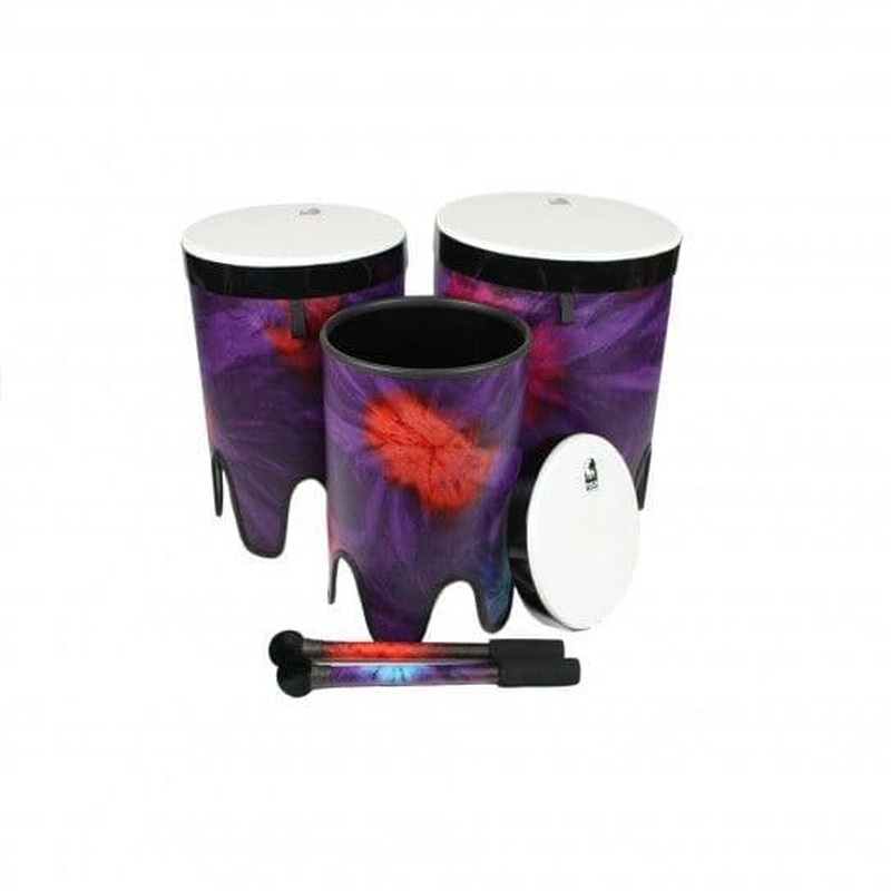 Toca Sympatico Nesting Tom Tom Set 12/14/16 Woodstock Purple w/Pretuned Fiber Dot Heads