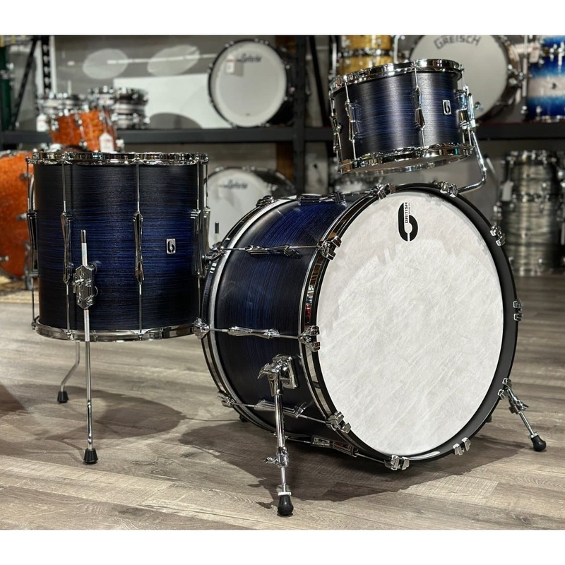 British Drum Company Lounge Club 3pc Drum Set w/22"BD Carnaby Blue