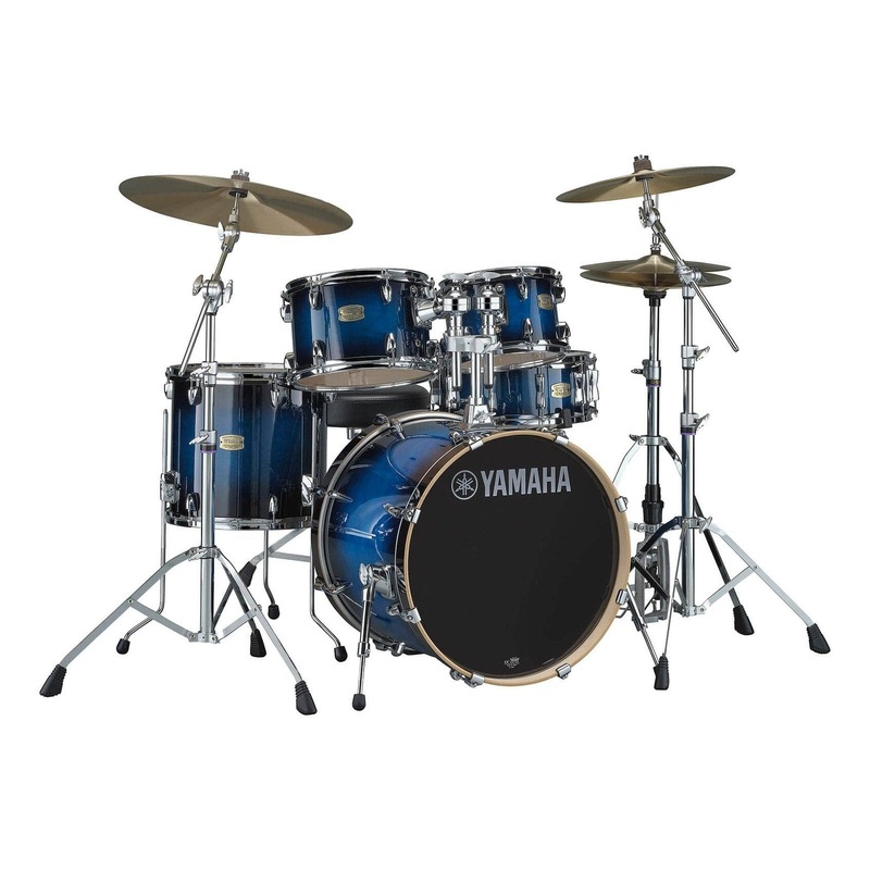 Yamaha Stage Custom Birch 5pc Drum Set w/20BD & 680 Hardware Deep Blue Sunburst