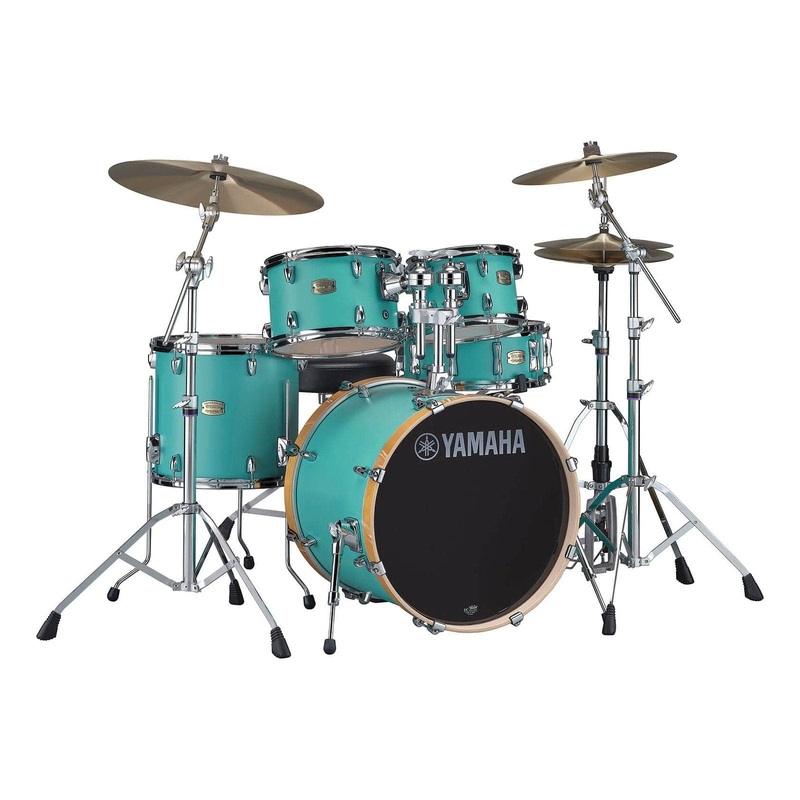 Yamaha Stage Custom Birch 5pc Drum Set w/20BD & 780 Hardware Matte Surf Green