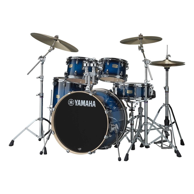 Yamaha Stage Custom Birch 5pc Drum Set w/22BD & 780 Hardware Deep Blue Sunburst