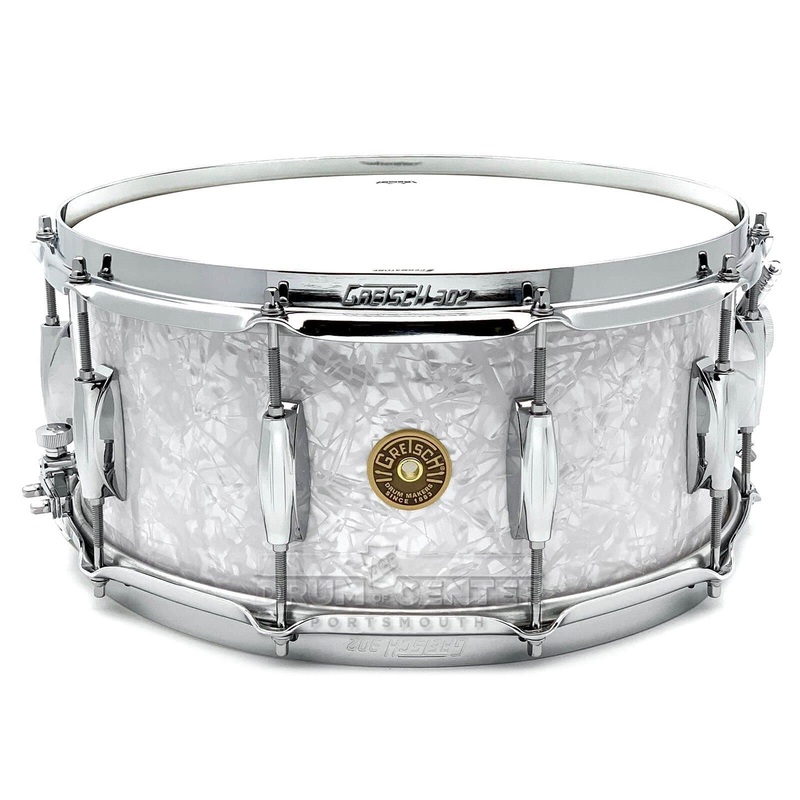 Gretsch Broadkaster Snare Drum 14x6.5 10-Lug Vintage Marine Pearl w/Micro-Sensitive Strainer