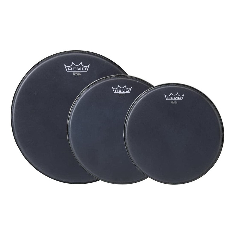 Remo Emperor Black Suede Drumhead Pack 10/12/14