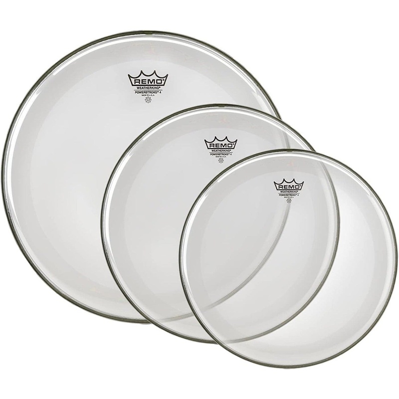 Remo Powerstroke P4 Clear Drumhead Pack 12/13/16
