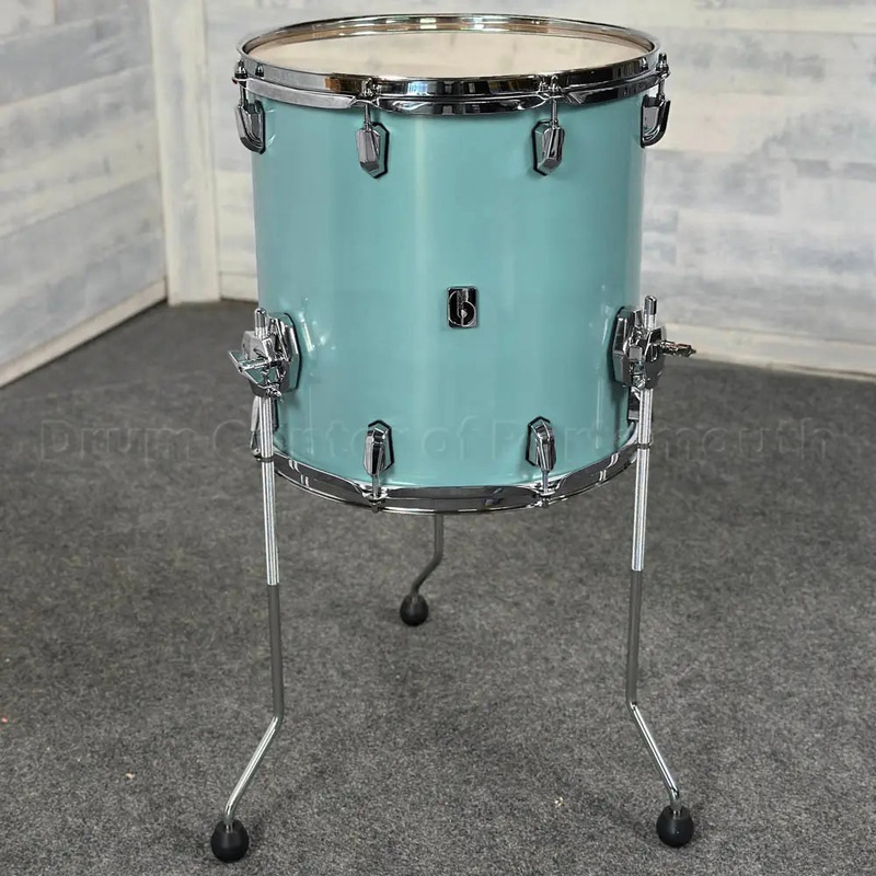 British Drum Company Enigma Floor Tom 14x14 Satin Teal