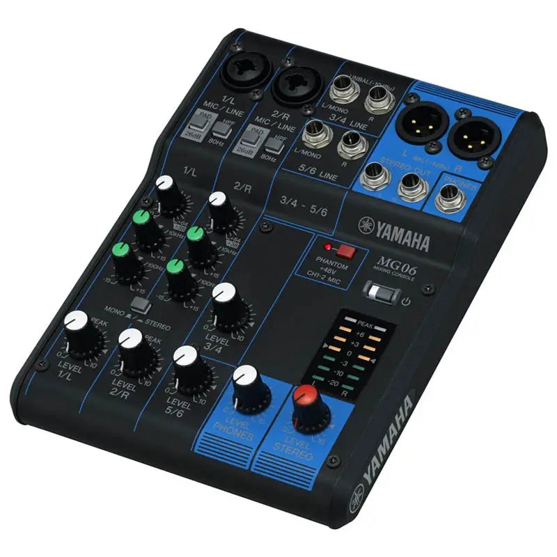 Yamaha MG06 6-input Stereo Mixer