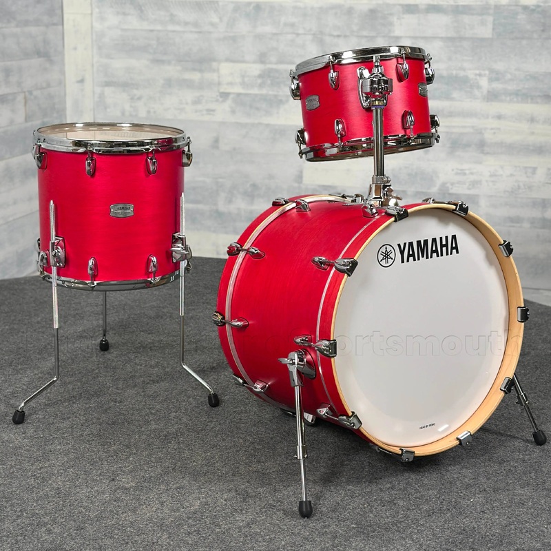 Yamaha Tour Custom Maple 3pc Drum Set 20/12/14 Candy Apple Satin