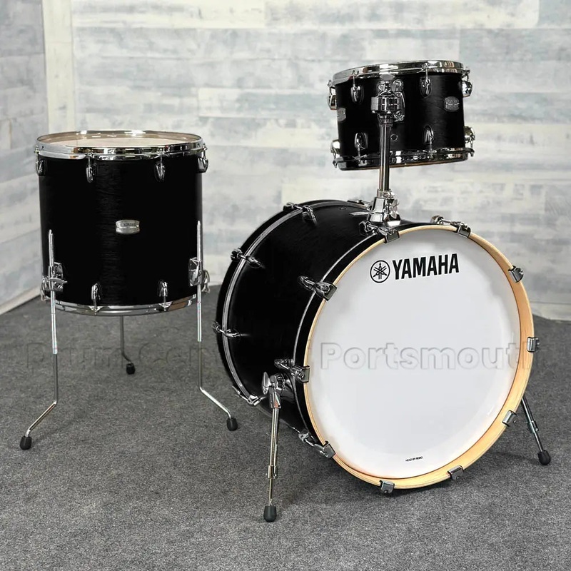 Yamaha Tour Custom Maple 3pc Drum Set 22/12/16 Licorice Satin