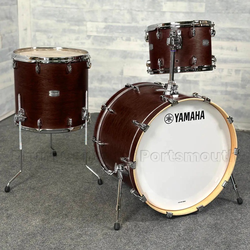 Yamaha Tour Custom Maple 3pc Drum Set 22/13/16 Chocolate Satin