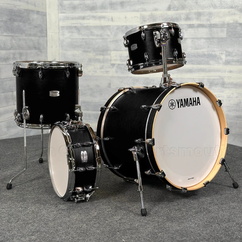Yamaha Tour Custom Maple 4pc Drum Set 20/12/14/14 Licorice Satin