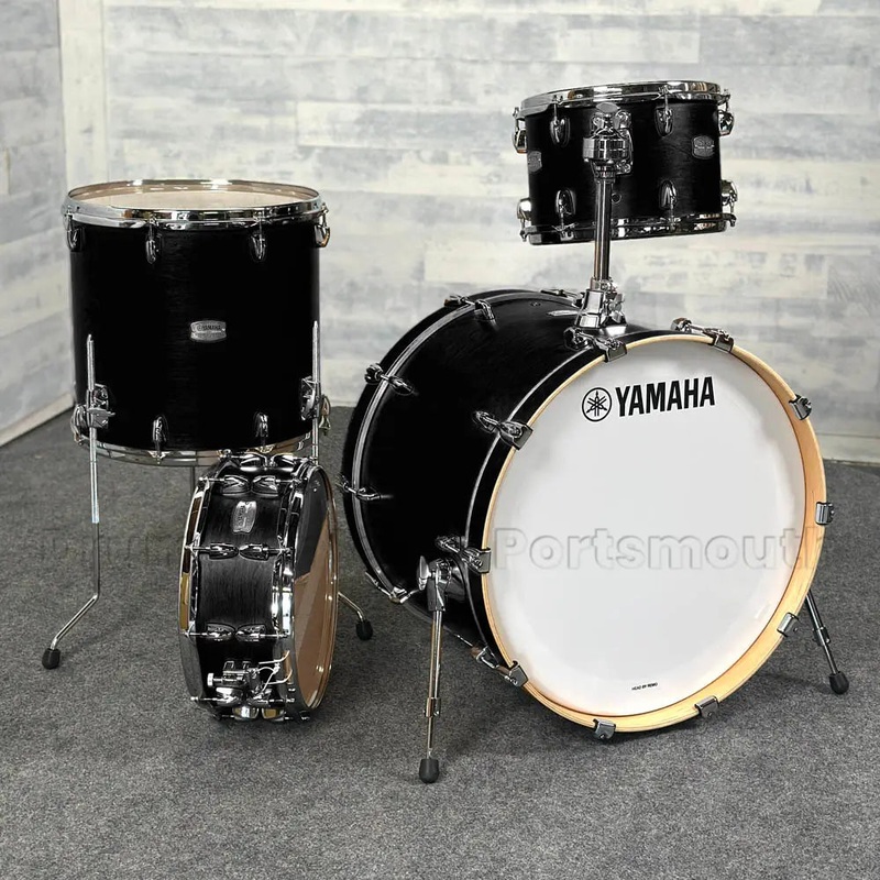 Yamaha Tour Custom Maple 4pc Drum Set 22/12/16/14 Licorice Satin