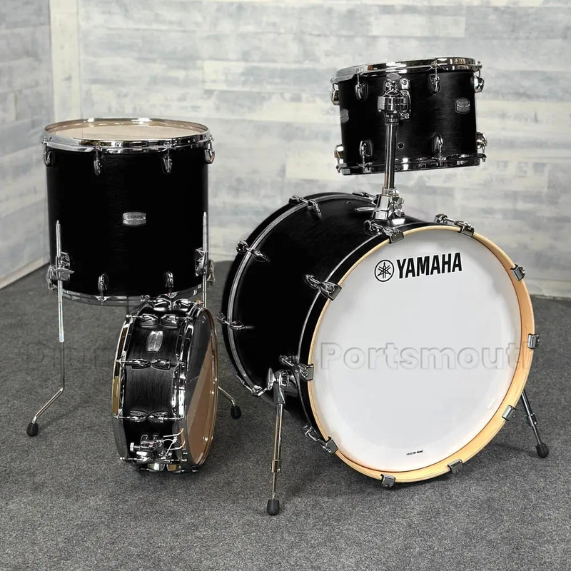 Yamaha Tour Custom Maple 4pc Drum Set 22/13/16/14 Licorice Satin