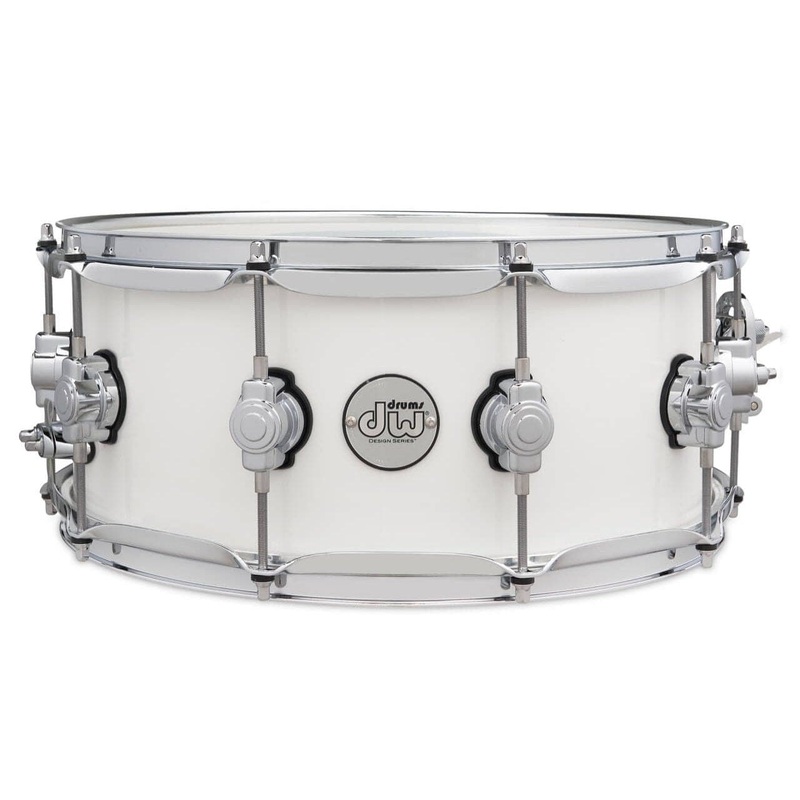 DW Design Snare Drum 14x6 Gloss White