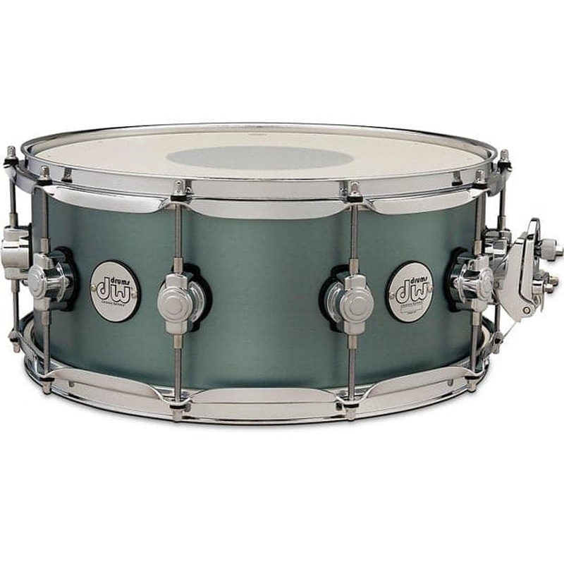 DW Design Snare Drum 14x6 Satin Sage Metallic