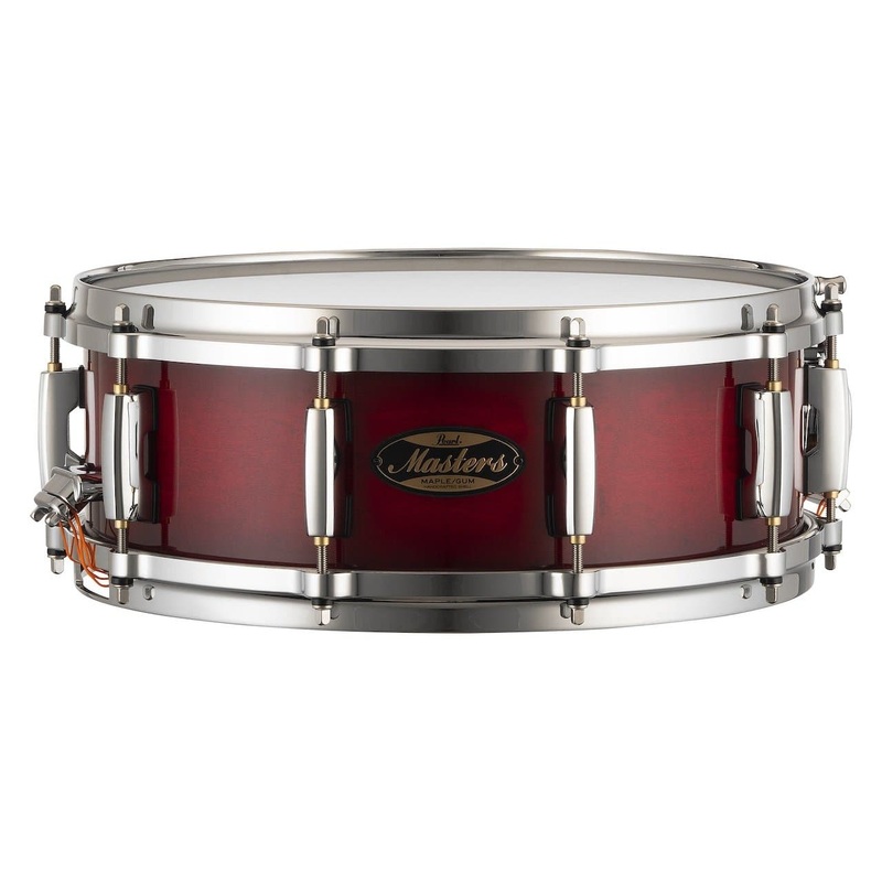 Pearl Masters Maple/Gum Snare Drum 14x5 Deep Redburst