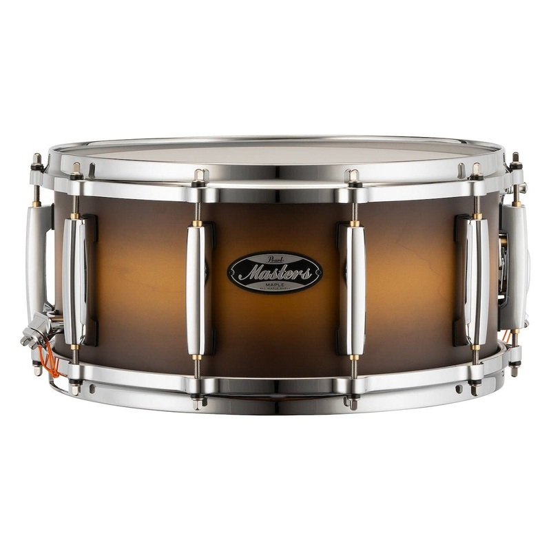 Pearl Masters Maple MM6 Snare Drum 14x6.5 Matte Olive Burst