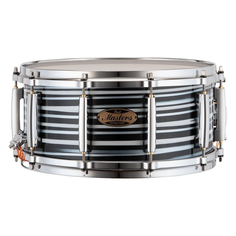 Pearl Masters Maple Pure Snare Drum 14x6.5 Black Oyster Swirl