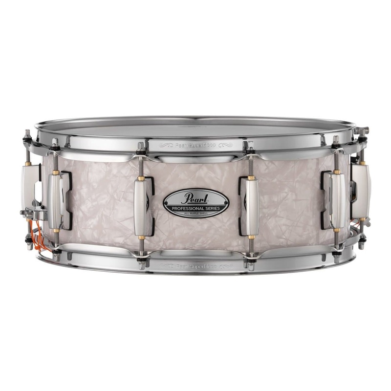 Pearl Professional Maple Snare Drum 14x5 White Marine Pearl