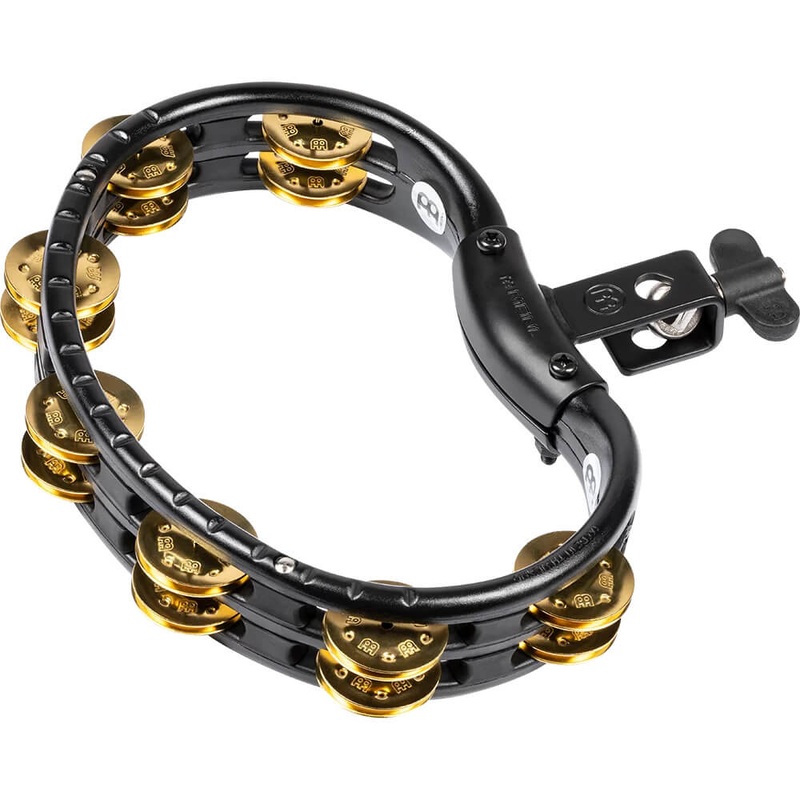 Meinl ABS Mountable Tambourine Black w/Brass Jingles