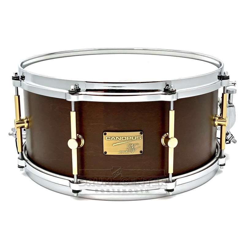 Canopus Neo Vintage M1 Snare Drum 14x6.5 Bitter Brown Oil