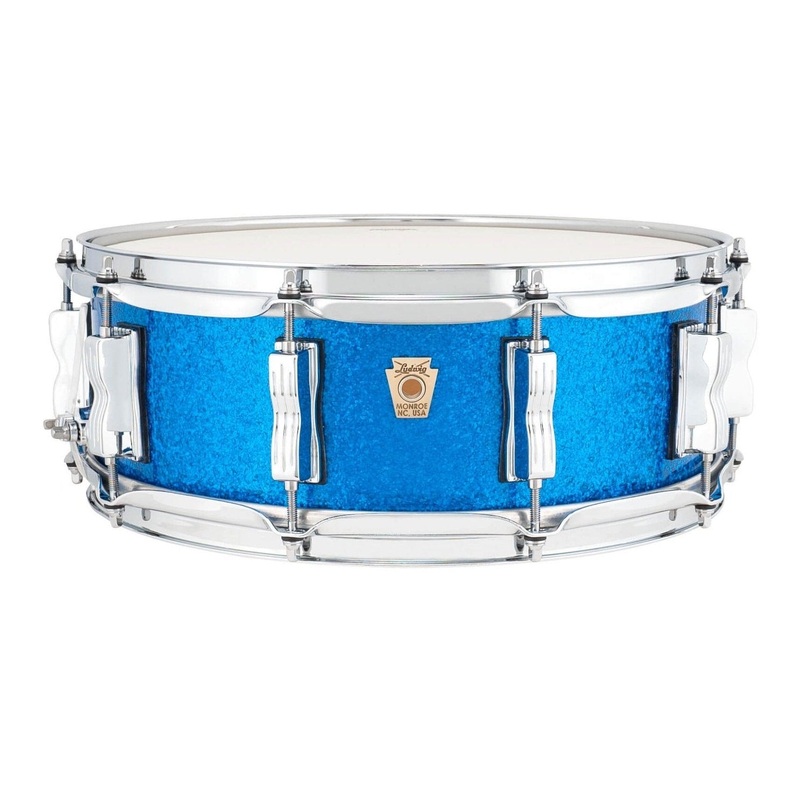 Ludwig Classic Maple Snare Drum 14x5 Blue Sparkle