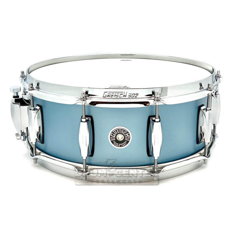 Gretsch Brooklyn Snare Drum 14x5.5 10-Lug Satin Ice Blue Metallic