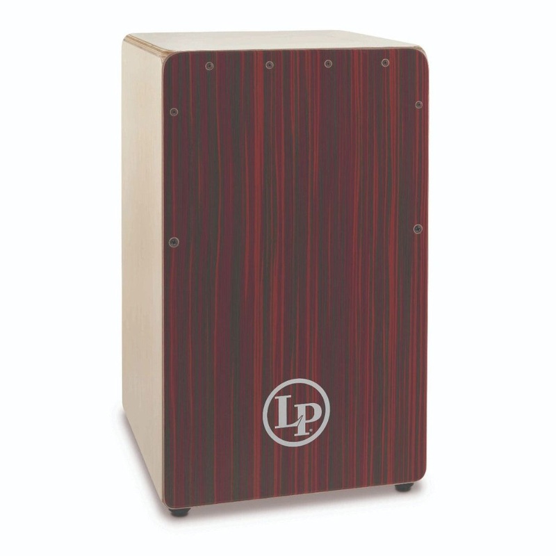 Latin Percussion Woodshop Cajon w/Red Blur Soundboard