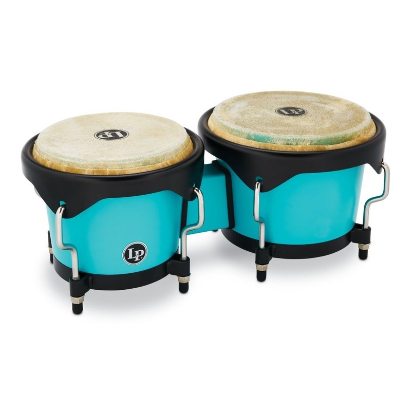 LP Discovery Series Bongos 6 1/4" & 7 1/4" Sea Foam w/FREE Carrying Bag