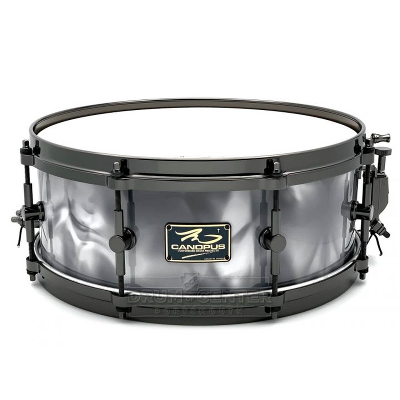 Canopus One of a Kind 10 Ply Maple Snare Drum 14x5.5 Diamond Gray Abalone Wrap