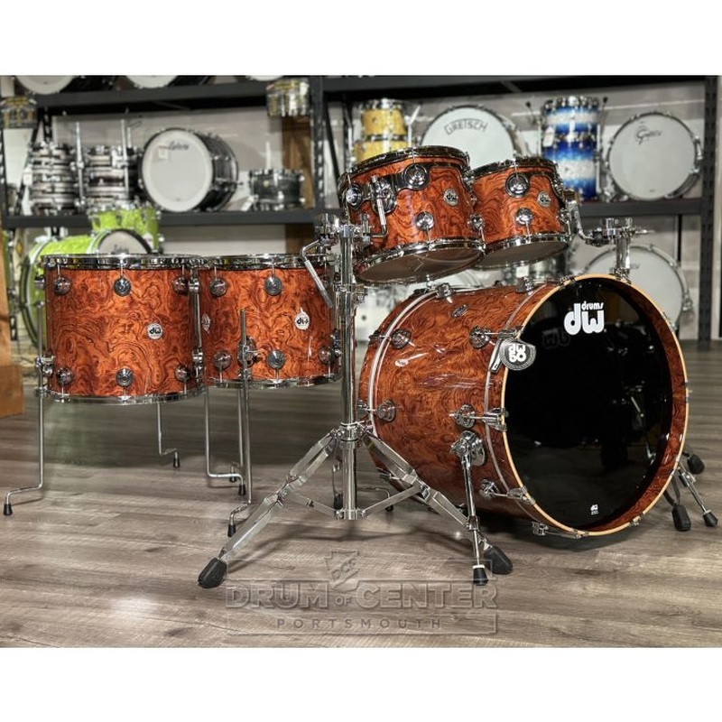 DW Collectors Pure Maple SSC 5pc Drum Set Waterfall Bubinga