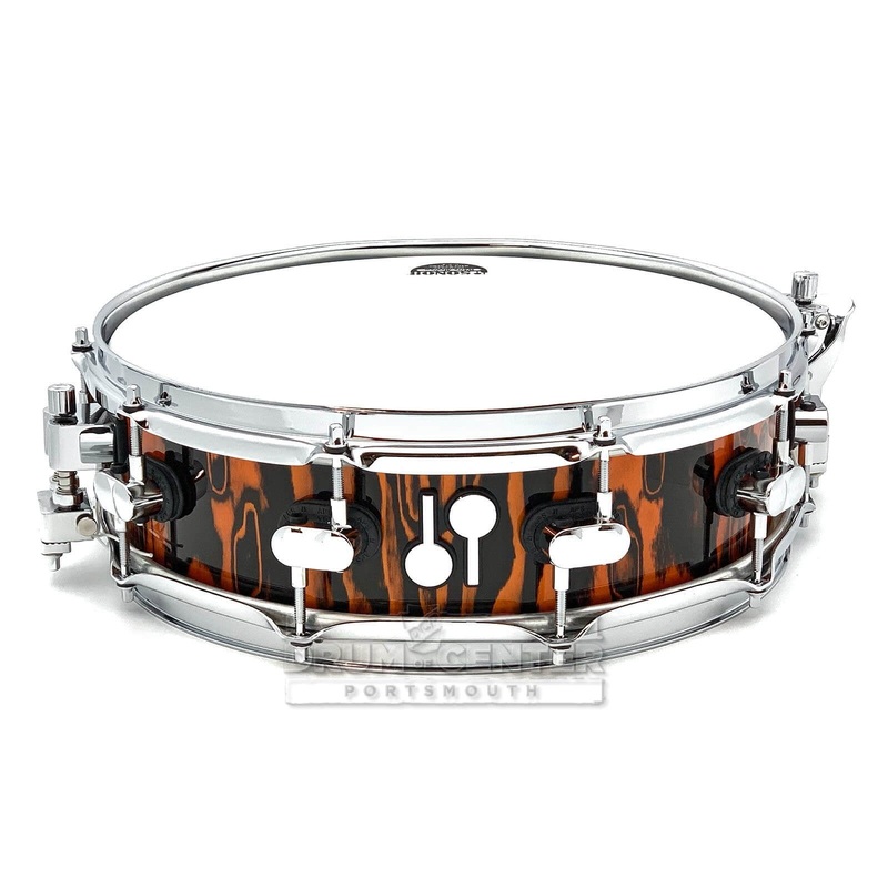 Sonor SQ2 Maple Medium Snare Drum 14x4.25 Orange Tribal
