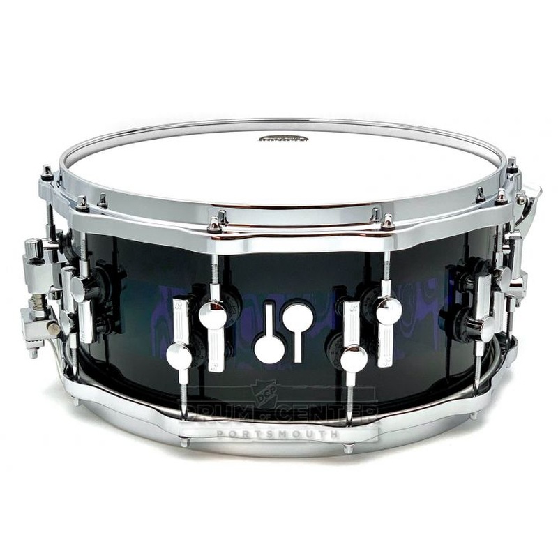 Sonor SQ2 Maple Medium Snare Drum 14x6.5 Violet Tribal Stripes