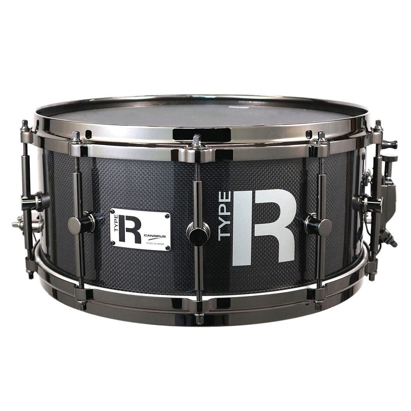 Canopus Type-R Carbon Fiber Snare Drum 14x6.5 w/Die Cast Hoops
