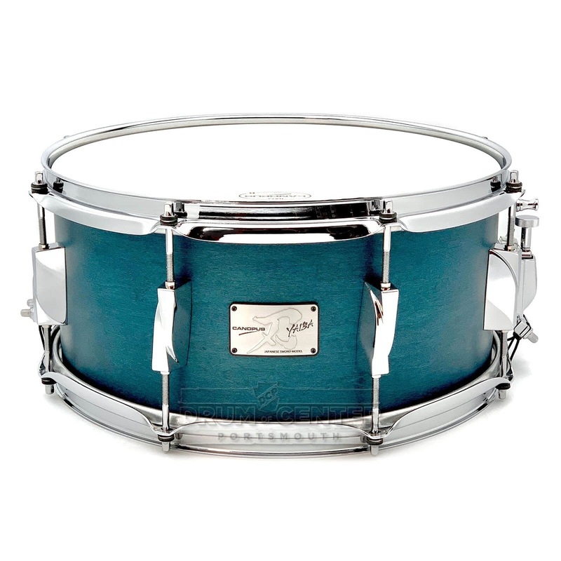 Canopus Yaiba Maple Snare Drum 14x6.5 Indigo Matte Lacquer