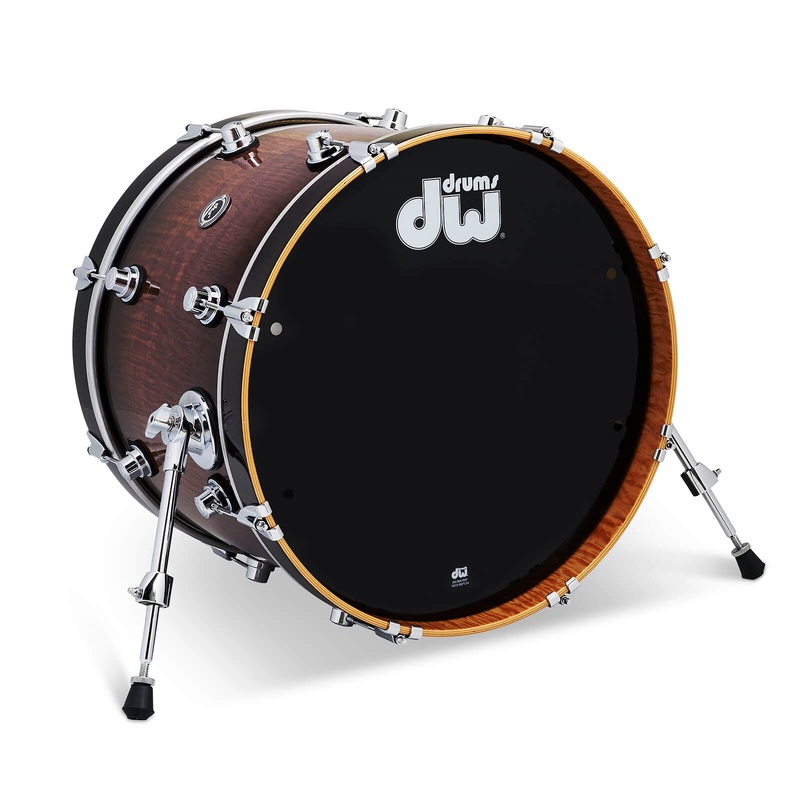 DW DWe Electronic/Acoustic Bass Drum 20x14 Curly Maple Burst