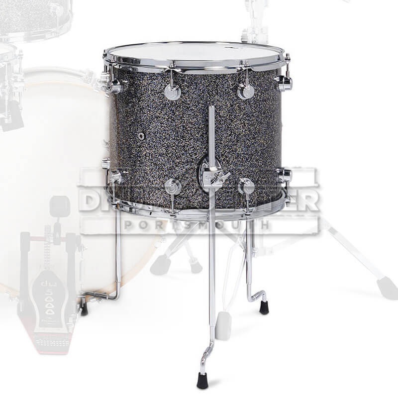 DW DWe Electronic/Acoustic Floor Tom 14x12 Black Galaxy
