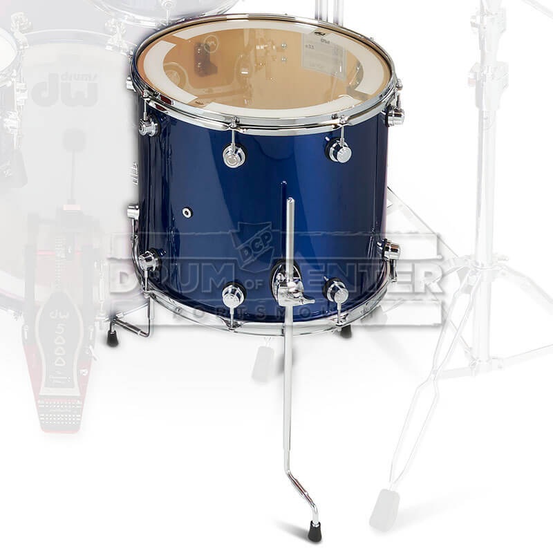 DW DWe Electronic/Acoustic Floor Tom 14x12 Midnight Blue Metallic