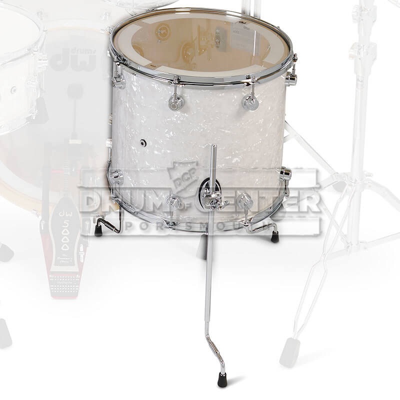 DW DWe Electronic/Acoustic Floor Tom 14x12 White Marine Pearl