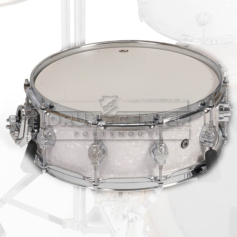DW DWe Electronic/Acoustic Snare Drum 14x5 White Marine Pearl