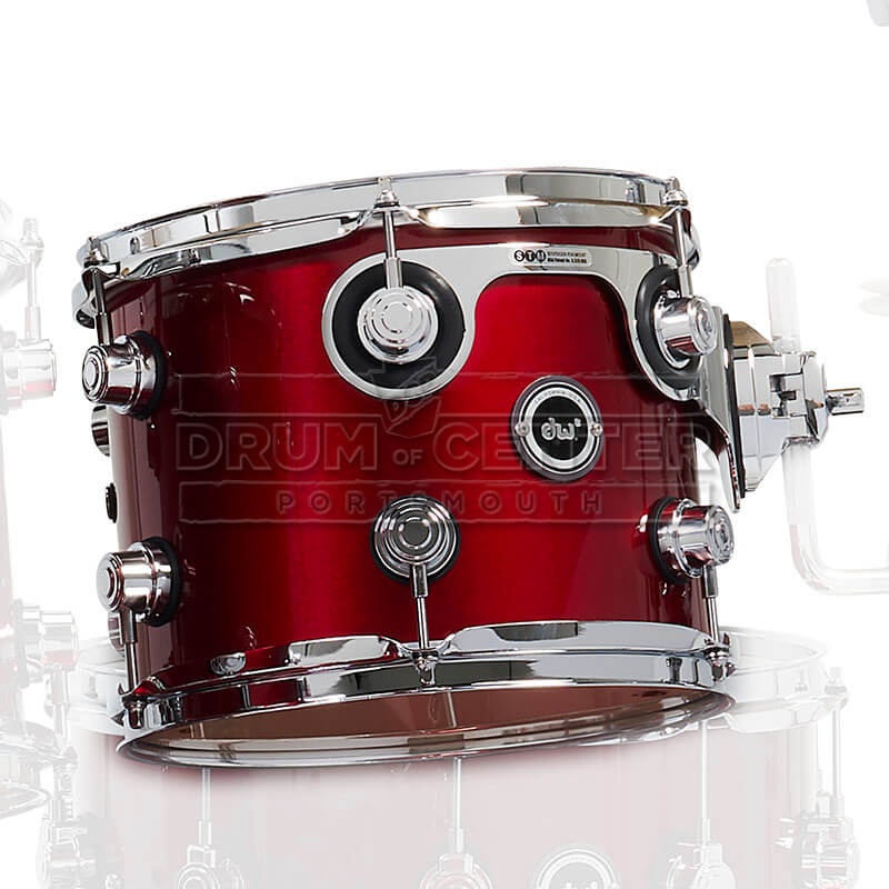 DW DWe Electronic/Acoustic Tom 10x8 Black Cherry Metallic