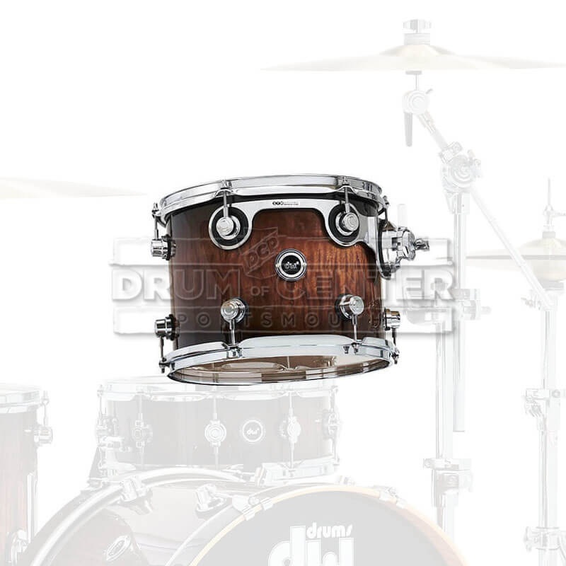 DW DWe Electronic/Acoustic Tom 12x9 Curly Maple Burst